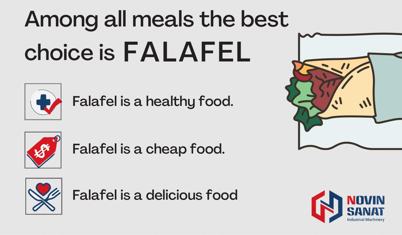 Falafel benefits infographic