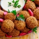 How to Eat Falafel with Hummus